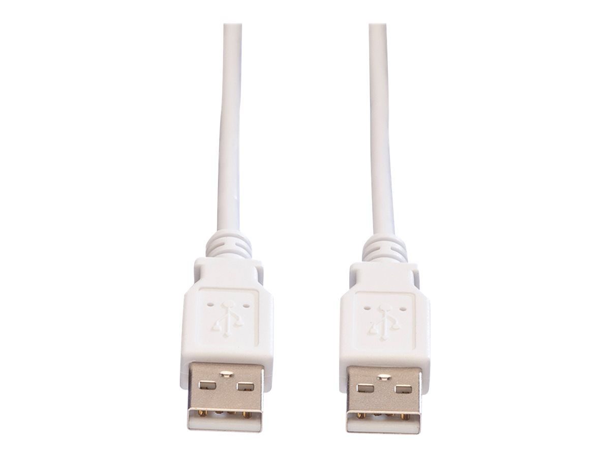 VALUE USB 2.0 Kabel, Typ A-A, weiß, 4,5 m