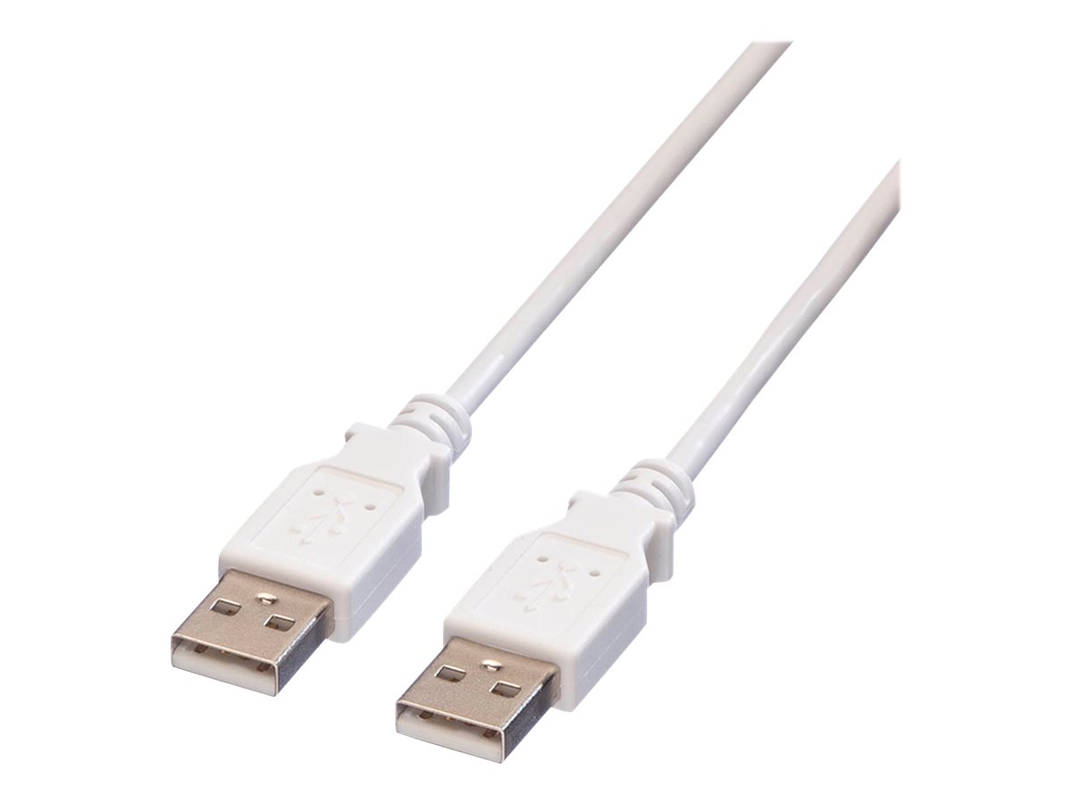 VALUE USB 2.0 Kabel, Typ A-A, weiß, 4,5 m