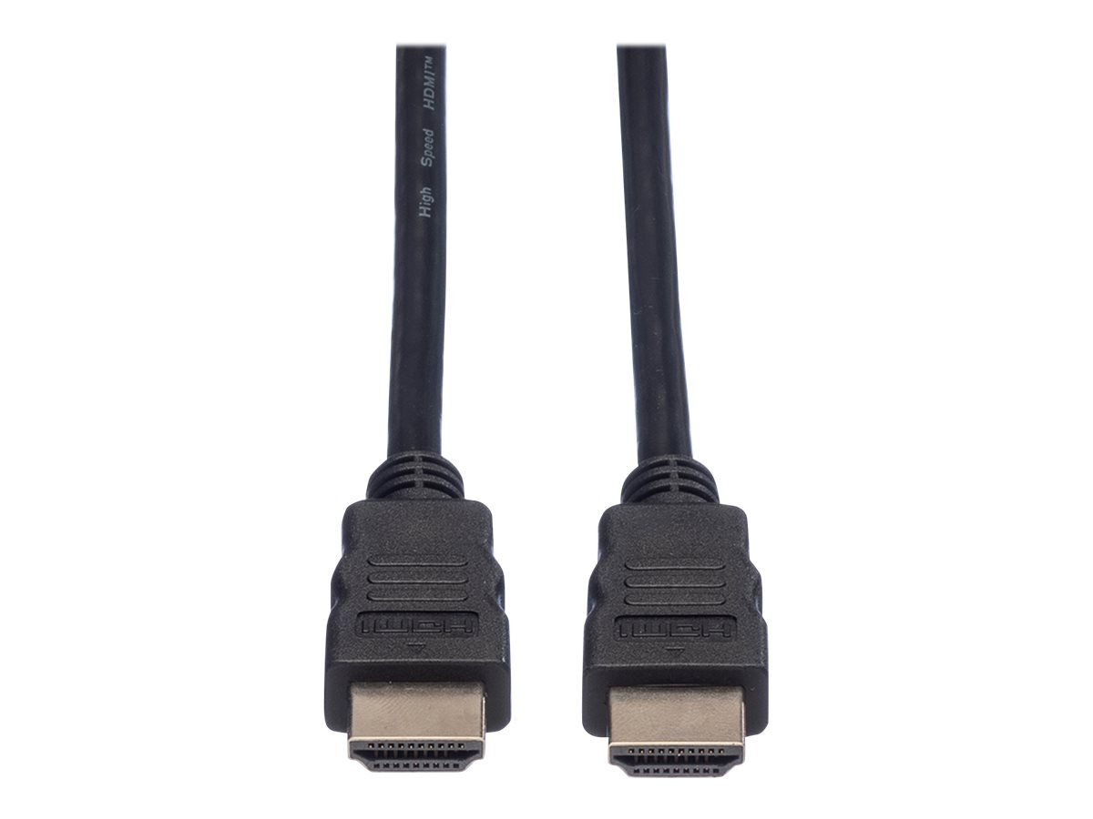ROLINE HDMI High Speed Kabel mit Ethernet, schwarz, 1 m