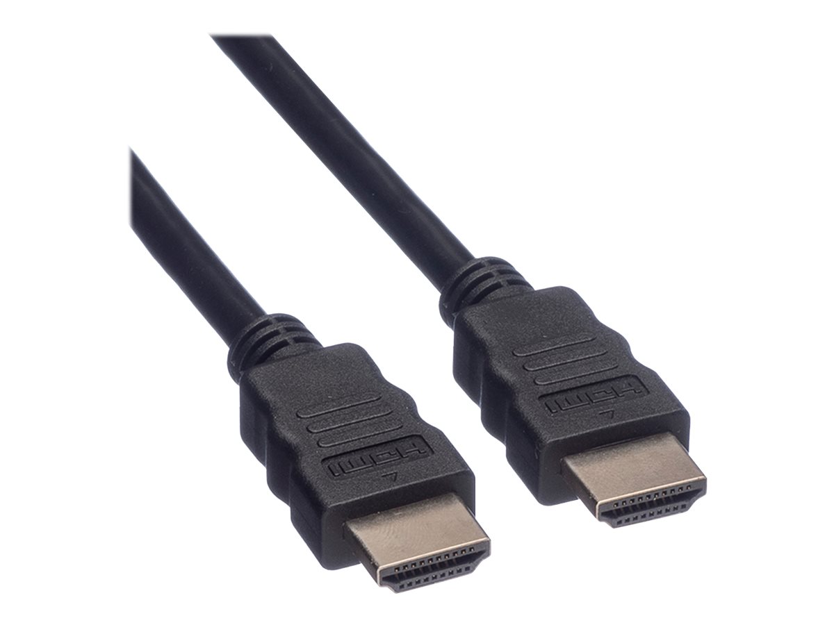 ROLINE HDMI High Speed Kabel mit Ethernet, schwarz, 1 m
