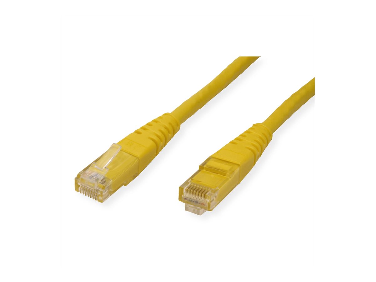 ROLINE Patchkabel Cat.6 (Class E) UTP, gelb, 0,3 m