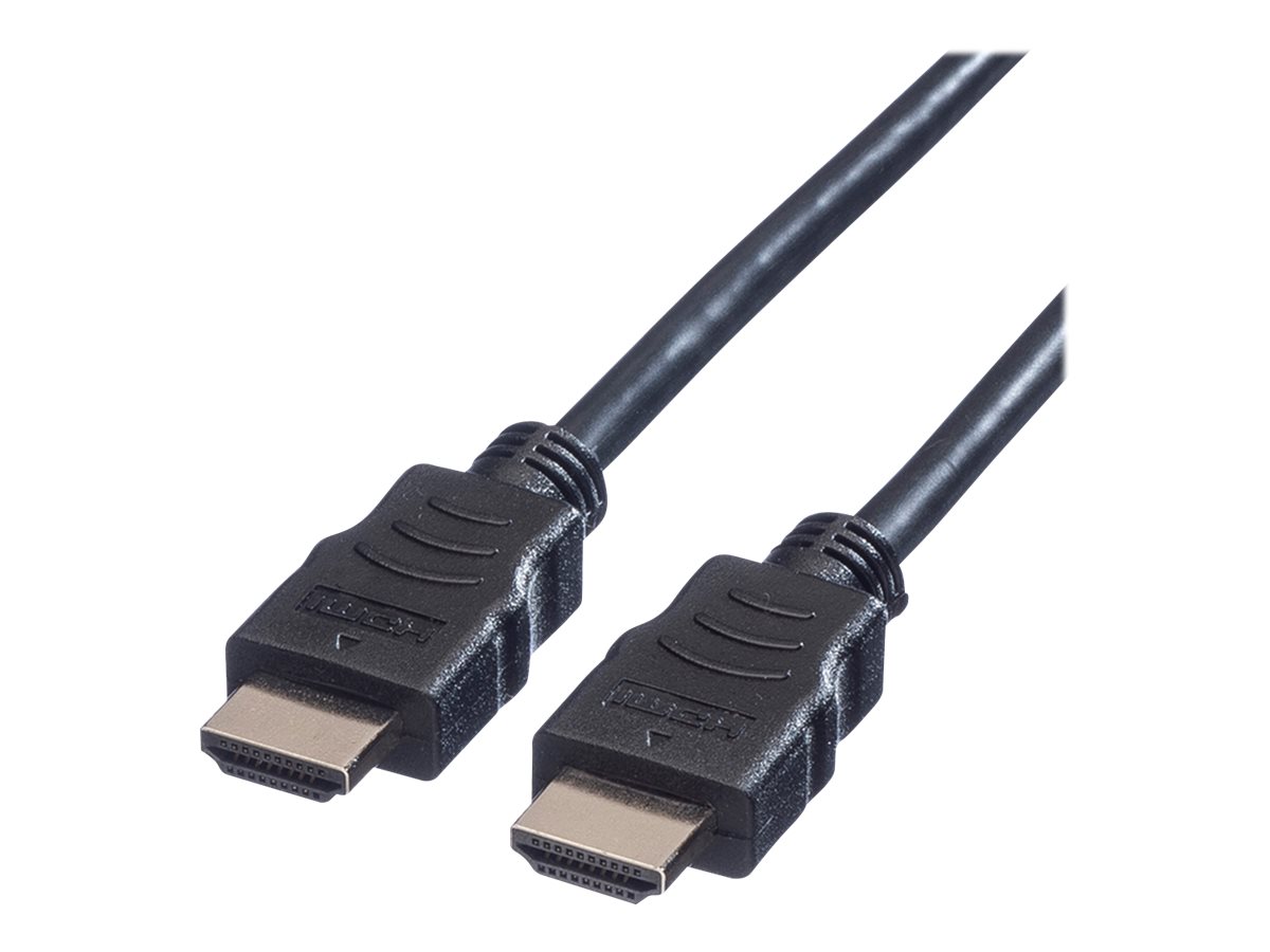 VALUE HDMI High Speed Kabel mit Ethernet, schwarz, 1 m