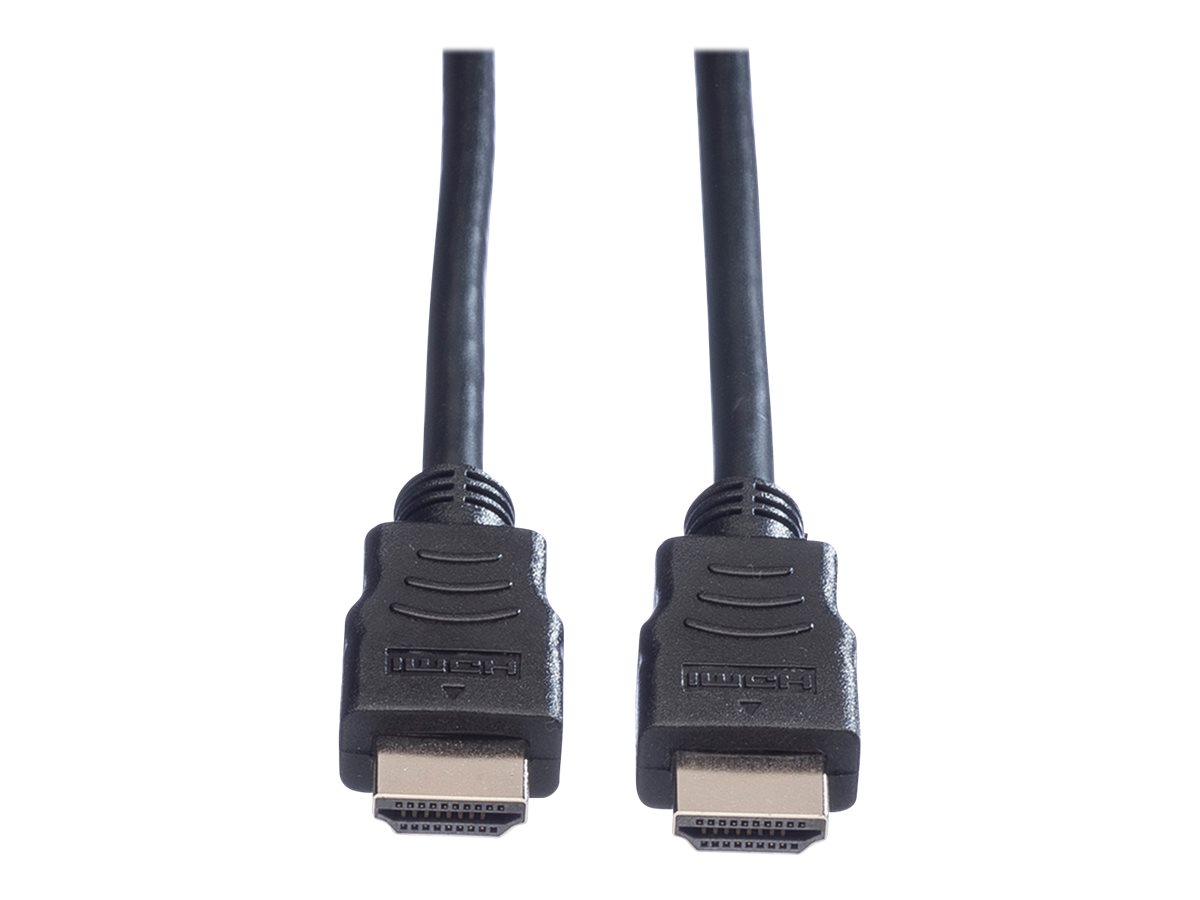 VALUE HDMI High Speed Kabel mit Ethernet, schwarz, 2 m