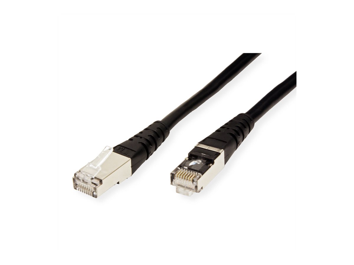 ROLINE Patchkabel Cat.6 (Class E) S/FTP (PiMF), schwarz, 1,5 m