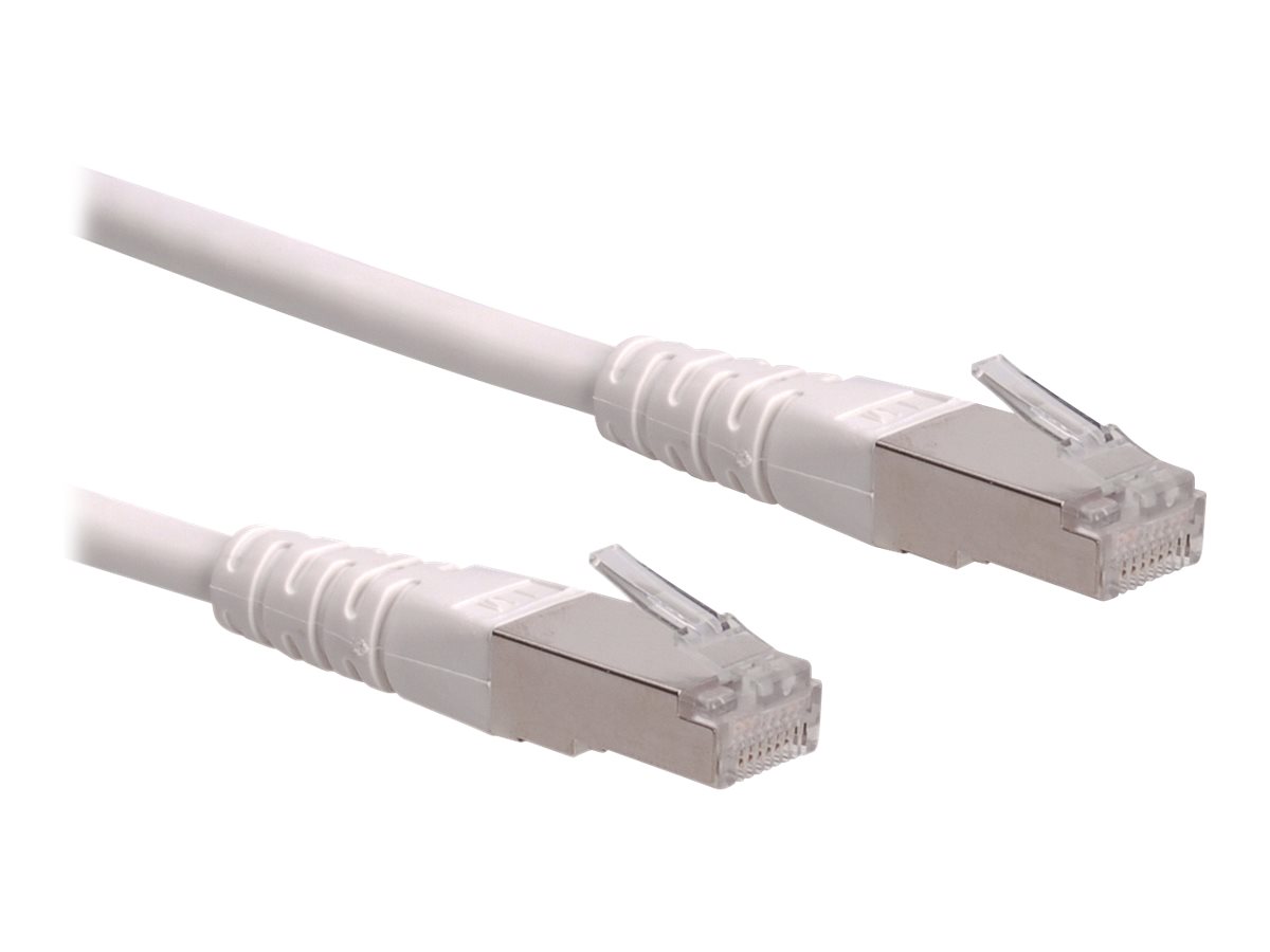 ROLINE Patchkabel Kat.6 (Class E) S/FTP (PiMF), weiß, 0,5 m