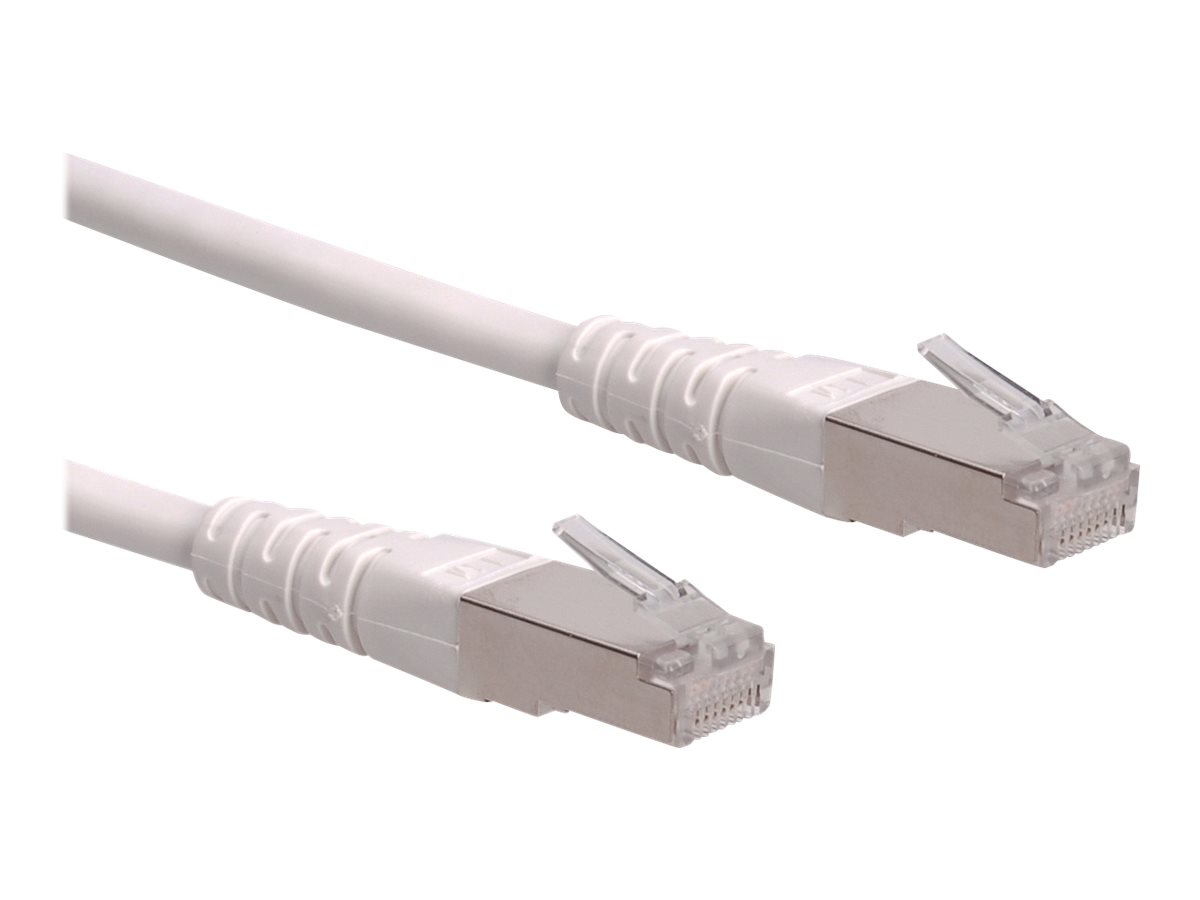 ROLINE Patchkabel Cat.6 (Class E) S/FTP (PiMF), weiß, 1 m