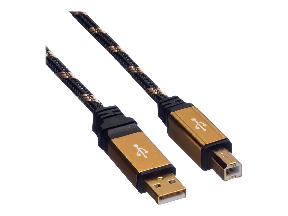 ROLINE GOLD USB 2.0 Kabel, Typ A-B, 4,5 m