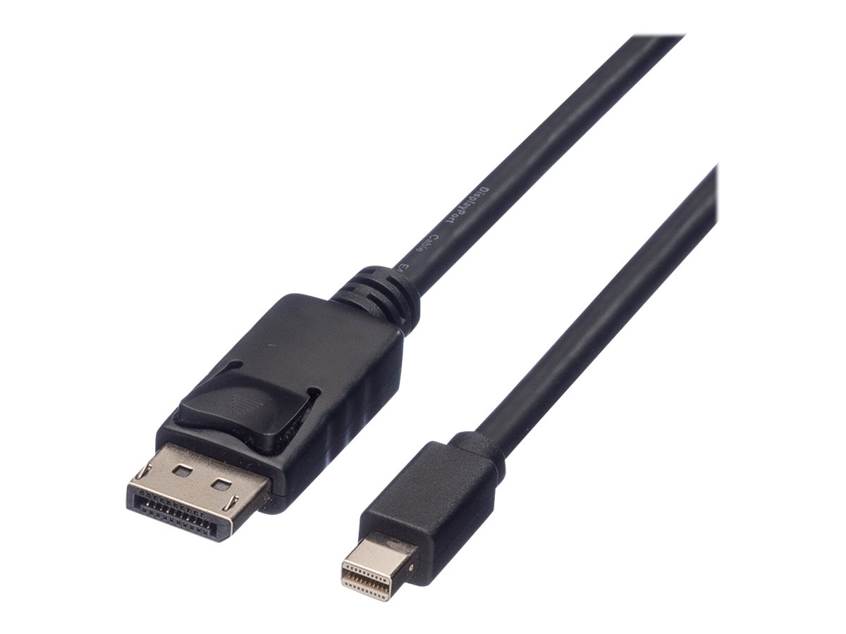 ROLINE DisplayPort Kabel, DP ST - Mini DP ST, schwarz, 2 m