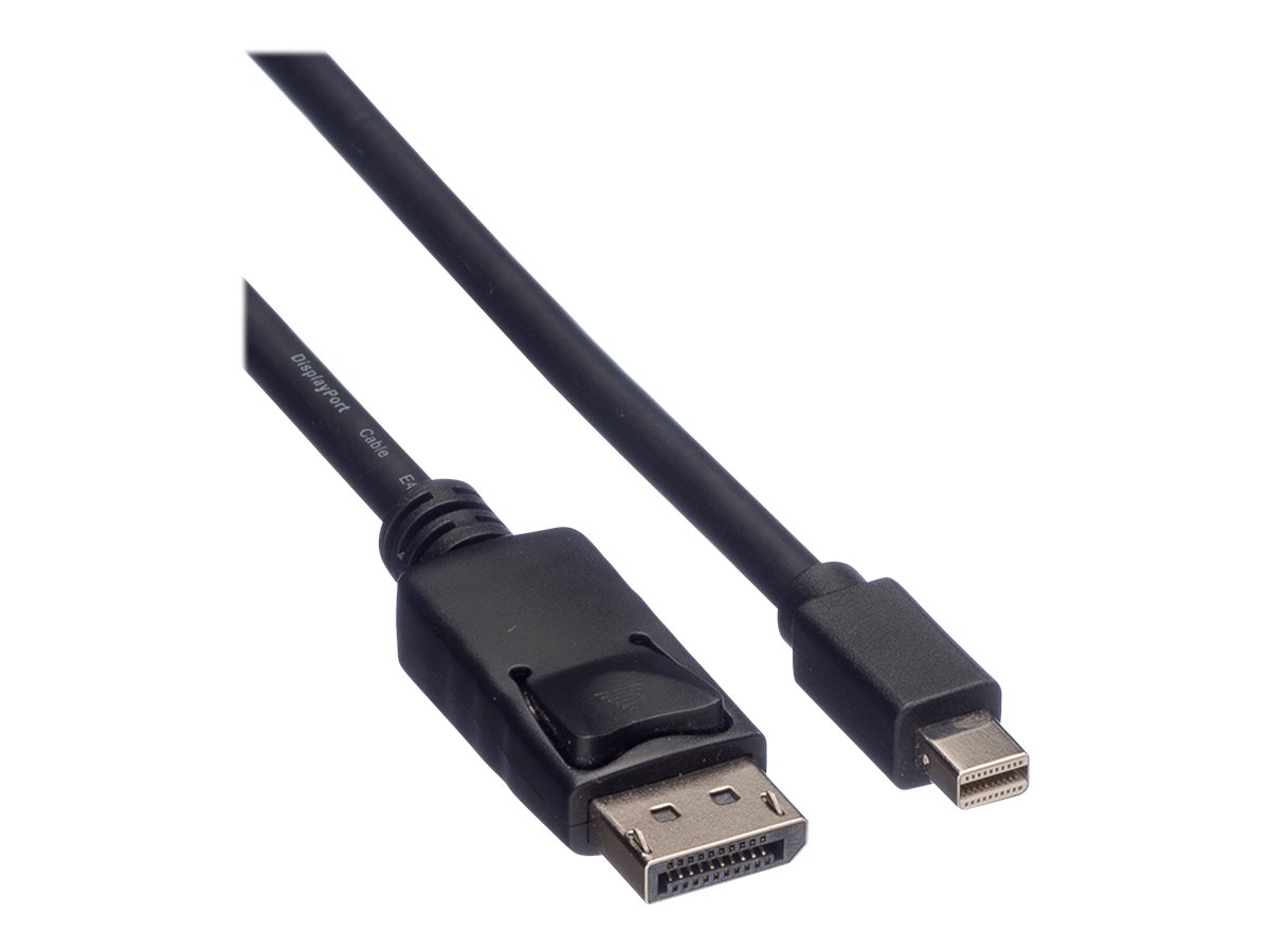 ROLINE DisplayPort Kabel, DP ST - Mini DP ST, schwarz, 5 m