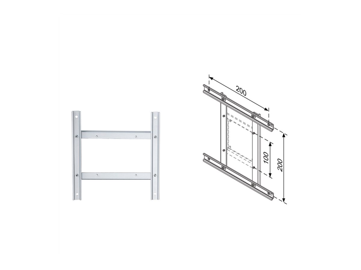 ROLINE VESA-Adapter 100x100 - 200x200, variabel