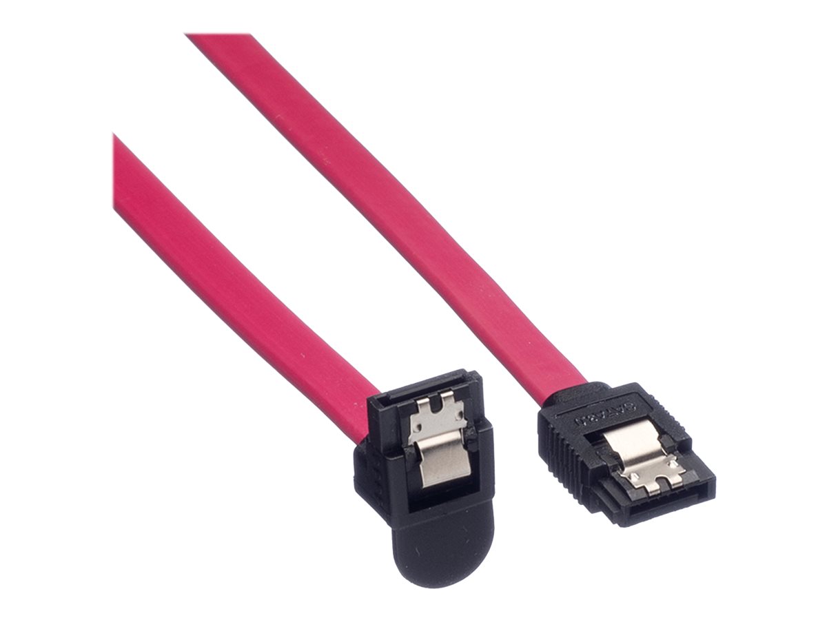ROLINE Int. SATA 6.0 Gbit/s HDD-Kabel mit Schnappverschluss, gewinkelt, 1 m