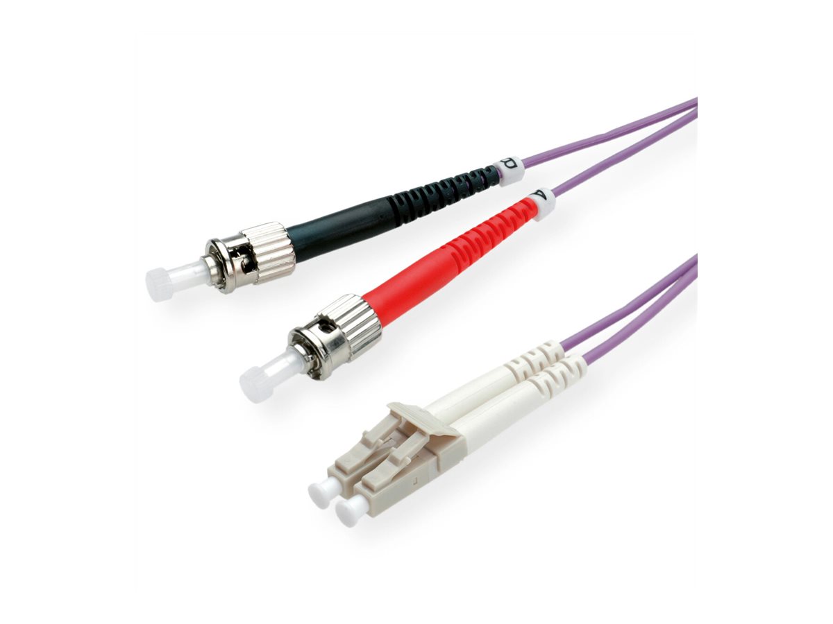 ROLINE LWL-Kabel LC/ST violett 3m
