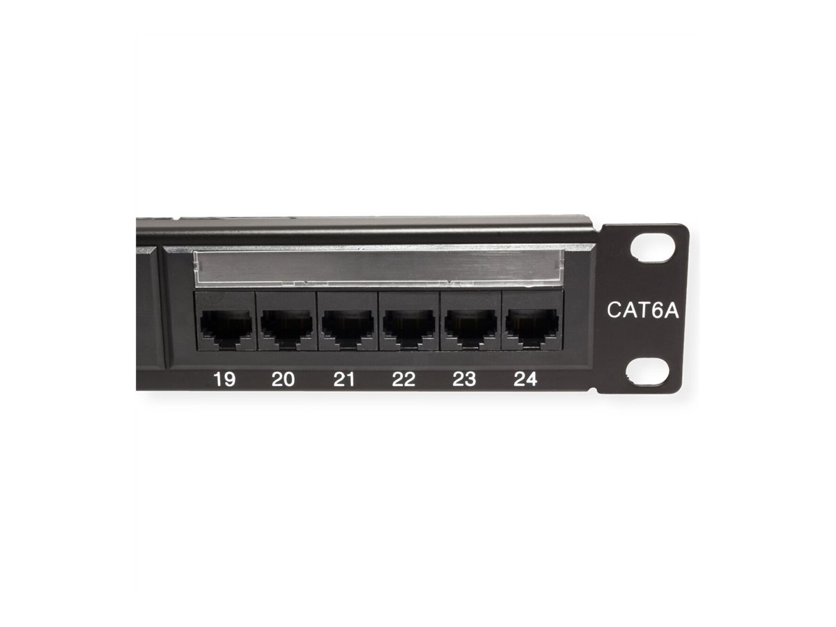 VALUE Cat.6 (Class E) 19-Zoll-Patchpanel, 24P, ungeschirmt, grau