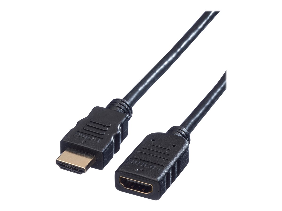 VALUE HDMI High Speed Verlängerungskabel, mit Ethernet, ST-BU, 1 m