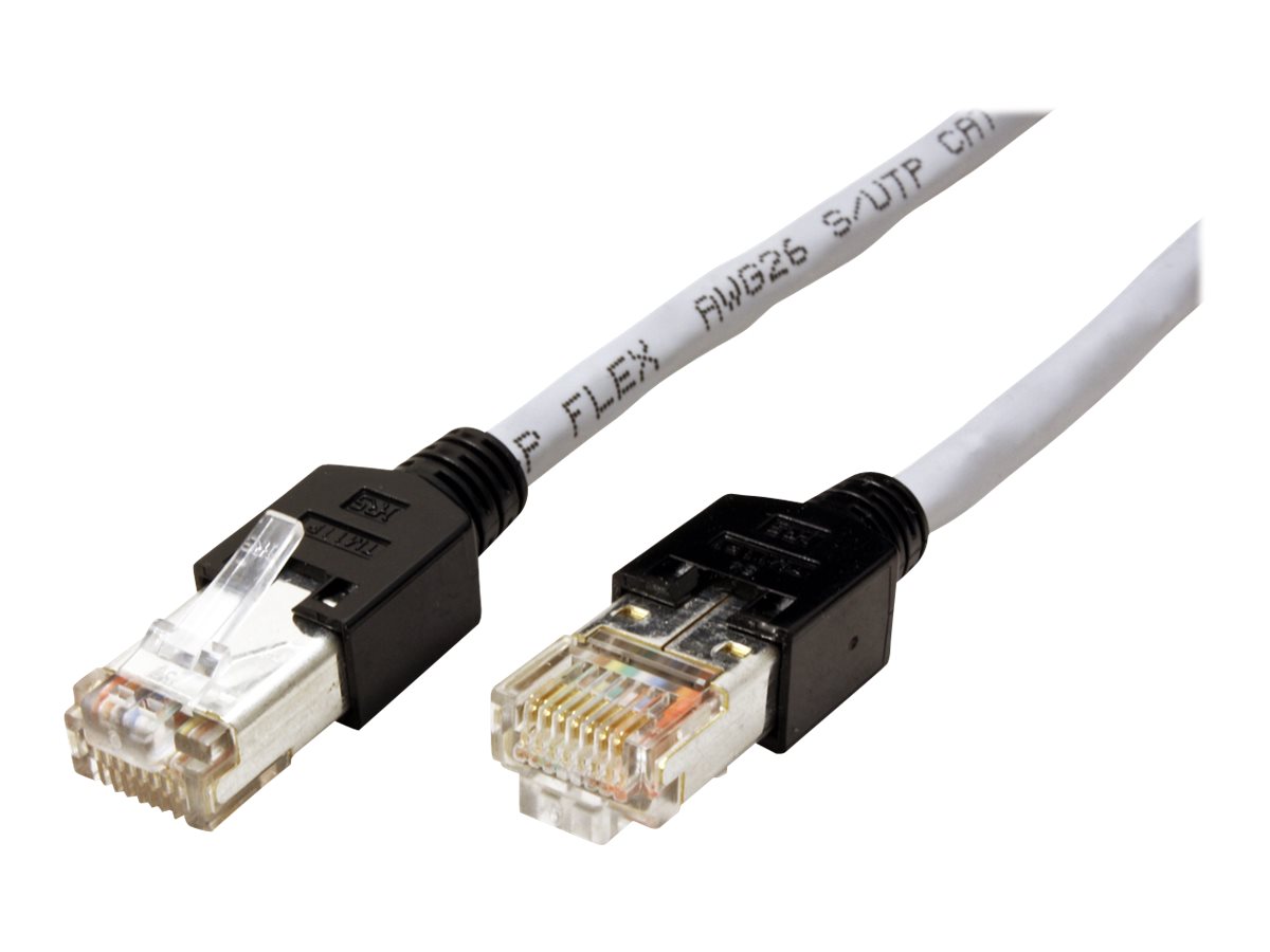 DÄTWYLER Patchkabel Cat.5e (Class D) S/UTP, CU 5502 flex PVC, Hirose TM11, grau, 5 m