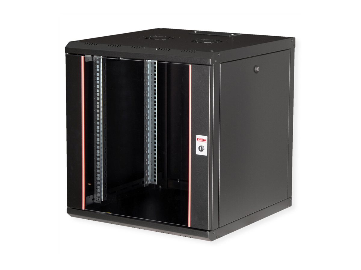 ROLINE 19-Zoll Wandgehäuse Pro 12 HE, 600x600 BxT schwarz