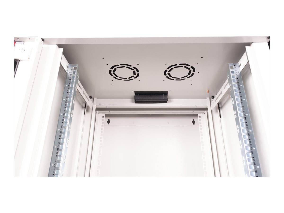 ROLINE 19-Zoll Wandgehäuse Pro 20 HE, 600x600 BxT zweiteilig schwenkbar grau