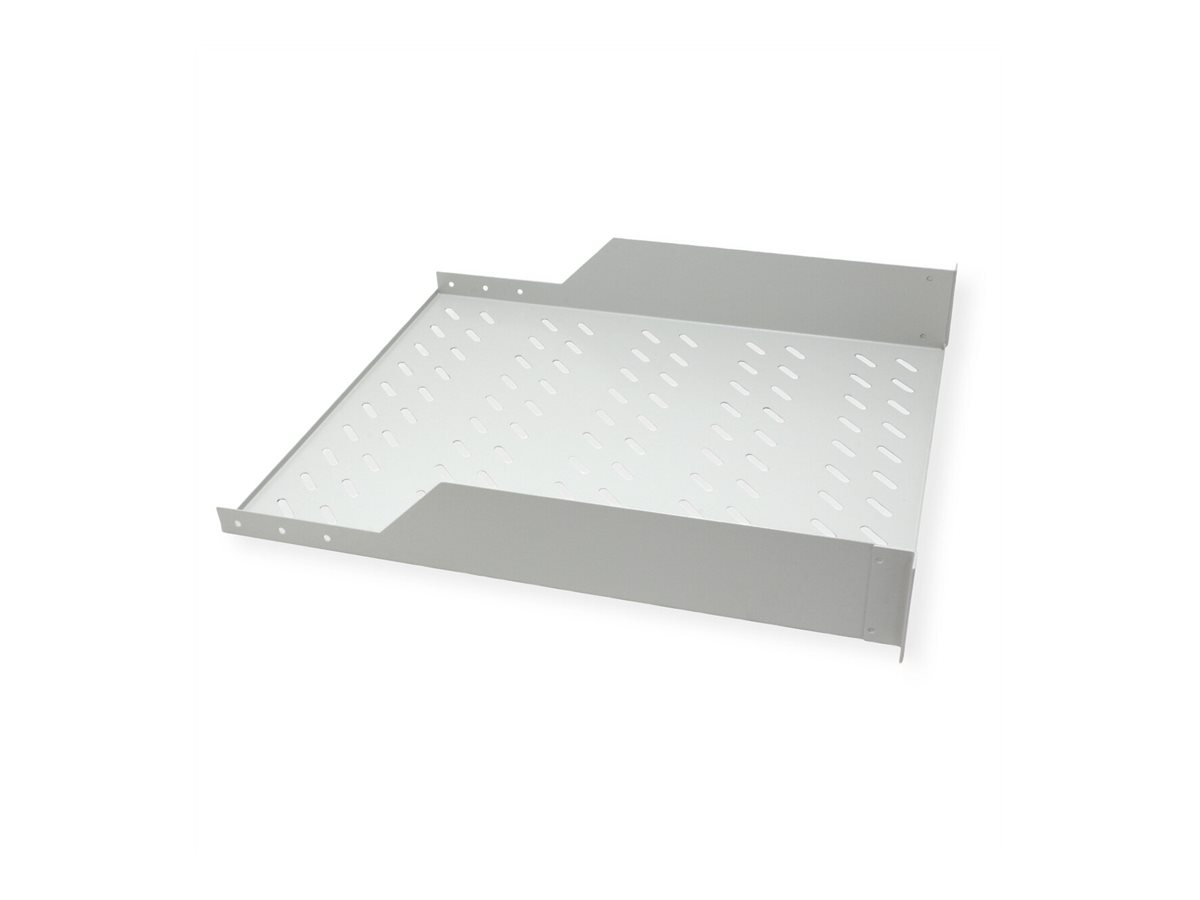 ROLINE 19-Zoll Fachboden 2 HE 550 T, 25kg Tragkraft grau