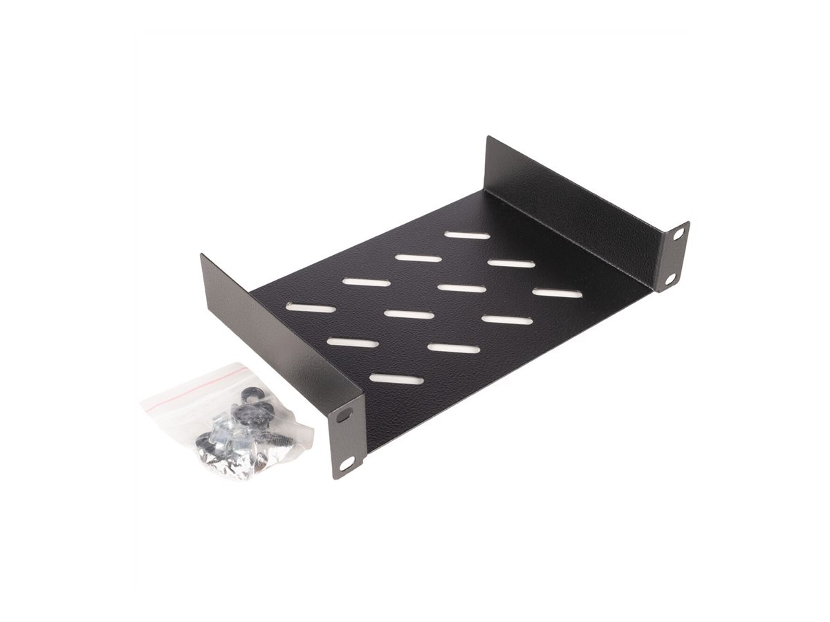 ROLINE 10-Zoll Fachboden 1 HE, 150 T schwarz