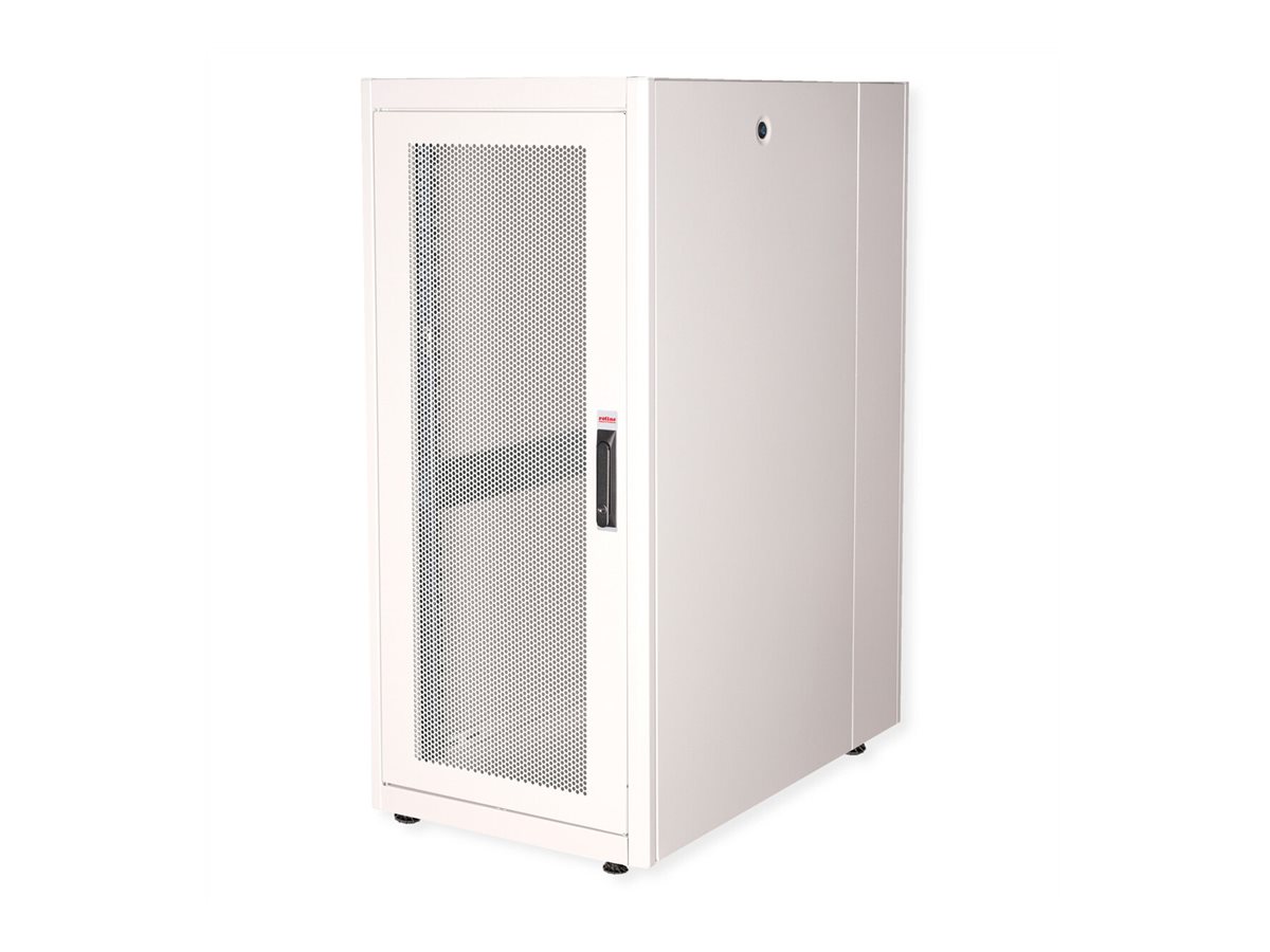 ROLINE 19-Zoll Serverschrank Basic 26 HE, 600x1000 BxT perforiert grau