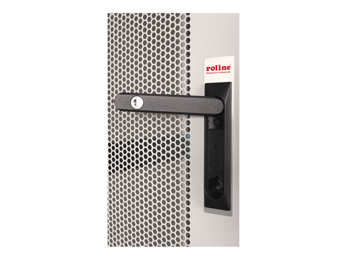ROLINE 19-Zoll Serverschrank Basic 26 HE, 600x1000 BxT perforiert grau