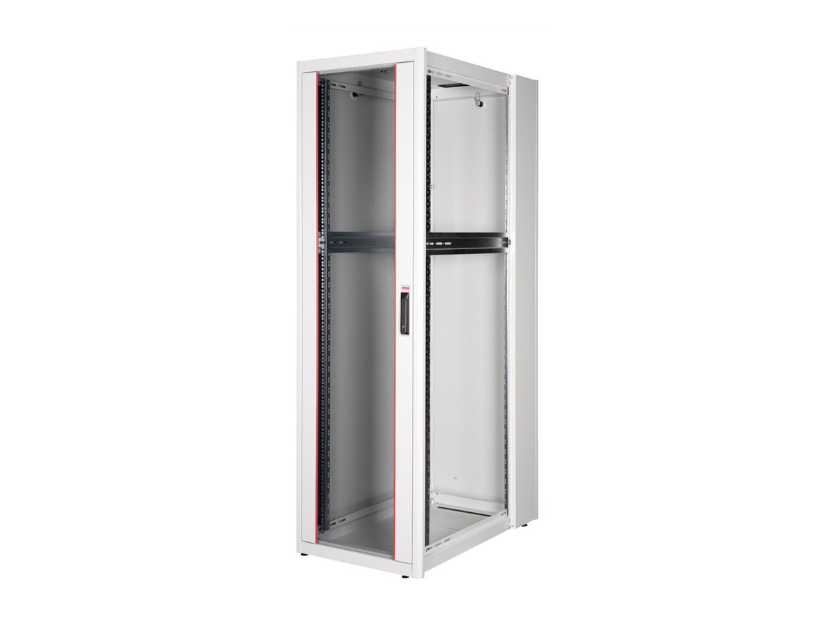 ROLINE 19-Zoll Netzwerkschrank Basic 42 HE, 600x1000 BxT Glastür grau