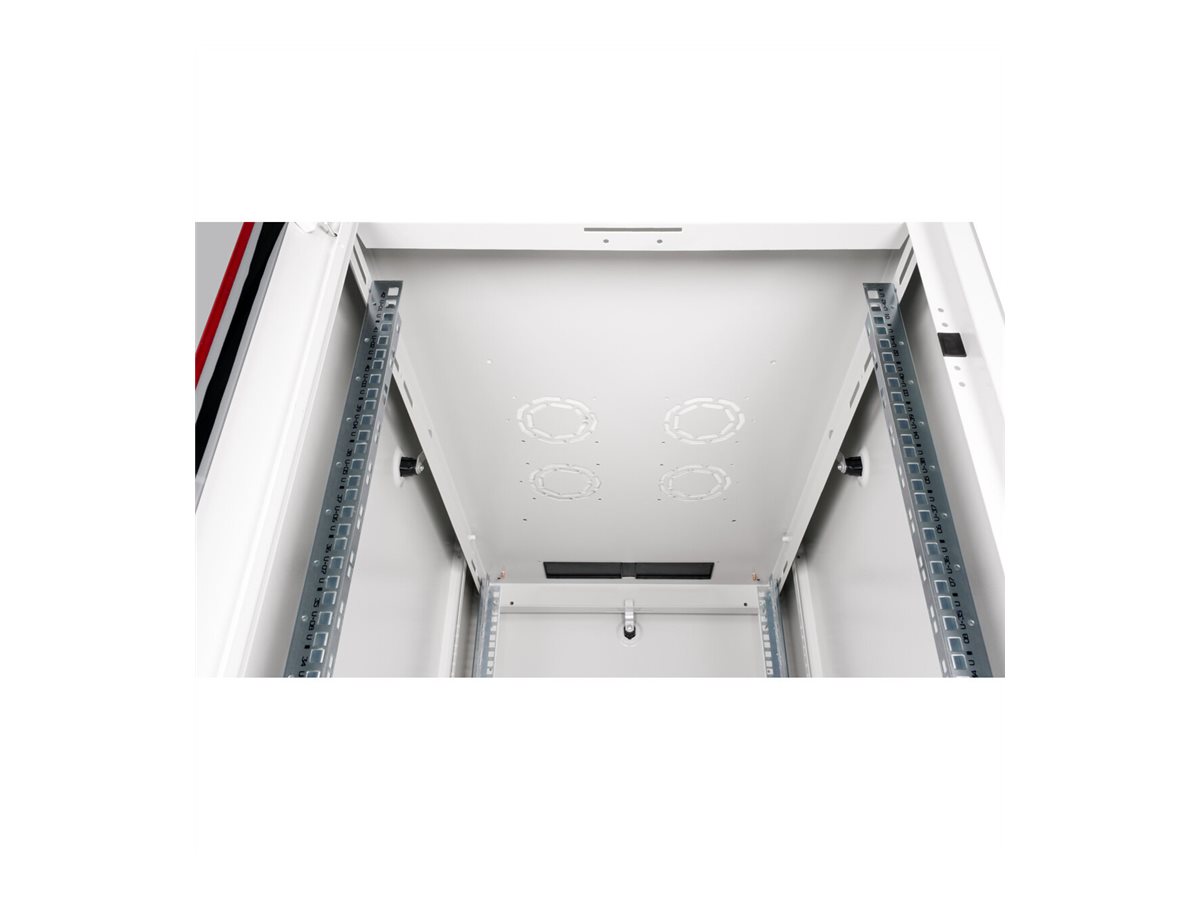 ROLINE 19-Zoll Netzwerkschrank Basic 42 HE, 600x1000 BxT Glastür grau