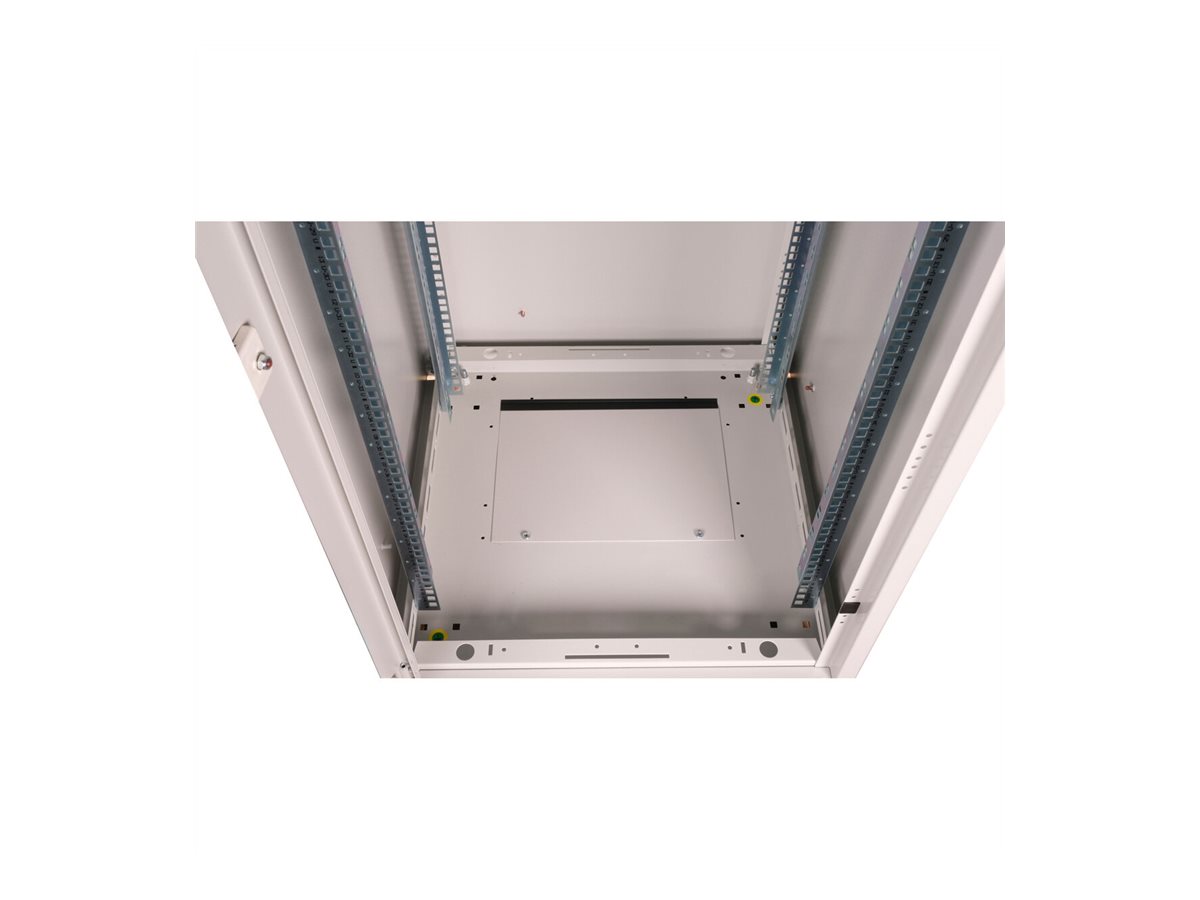 ROLINE 19-Zoll Netzwerkschrank Basic 42 HE, 600x600 BxT Glastür grau