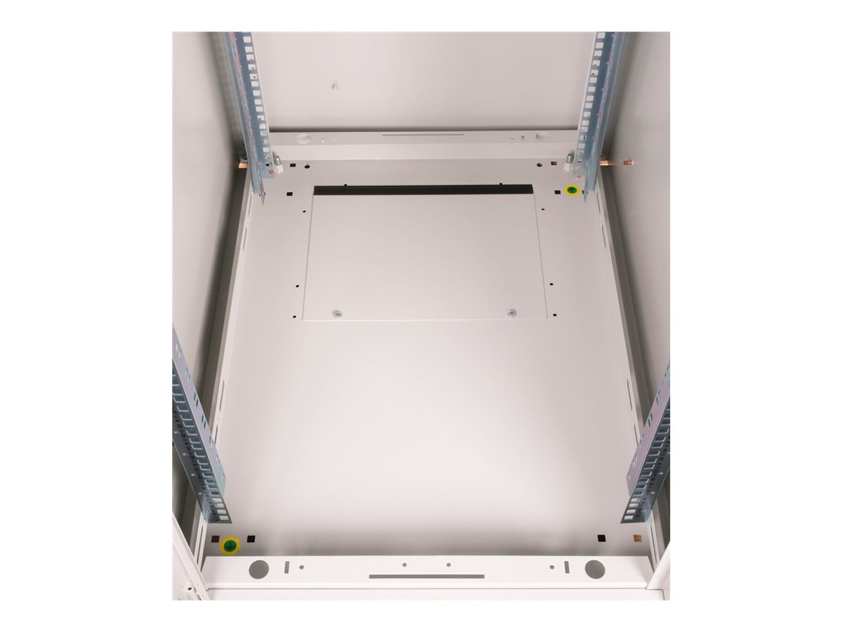 ROLINE 19-Zoll Netzwerkschrank Basic 42 HE, 600x800 BxT Glastür grau