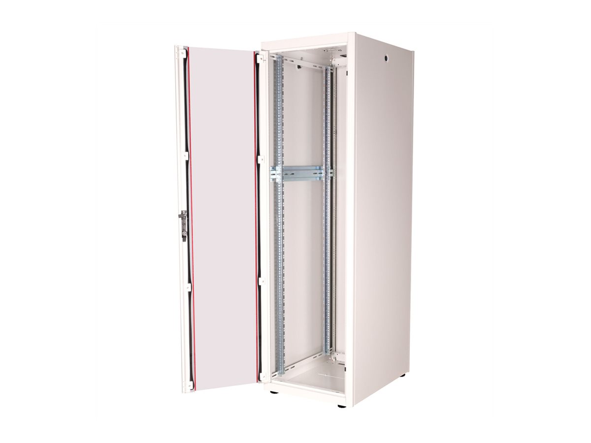 ROLINE 19-Zoll Netzwerkschrank Basic 42 HE, 600x800 BxT Glastür grau