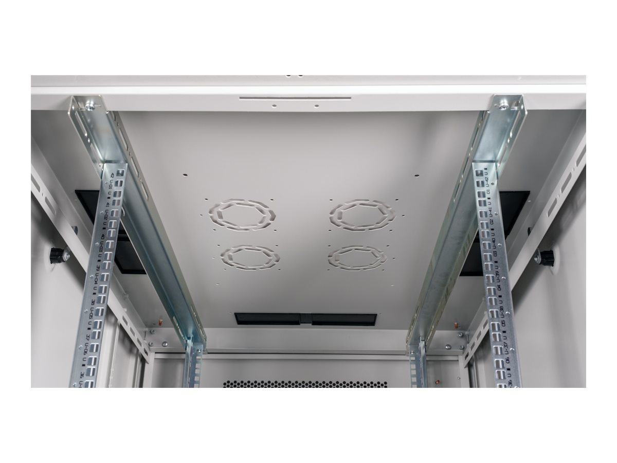 ROLINE 19-Zoll Serverschrank Basic 42 HE, 800x1000 BxT perforiert grau