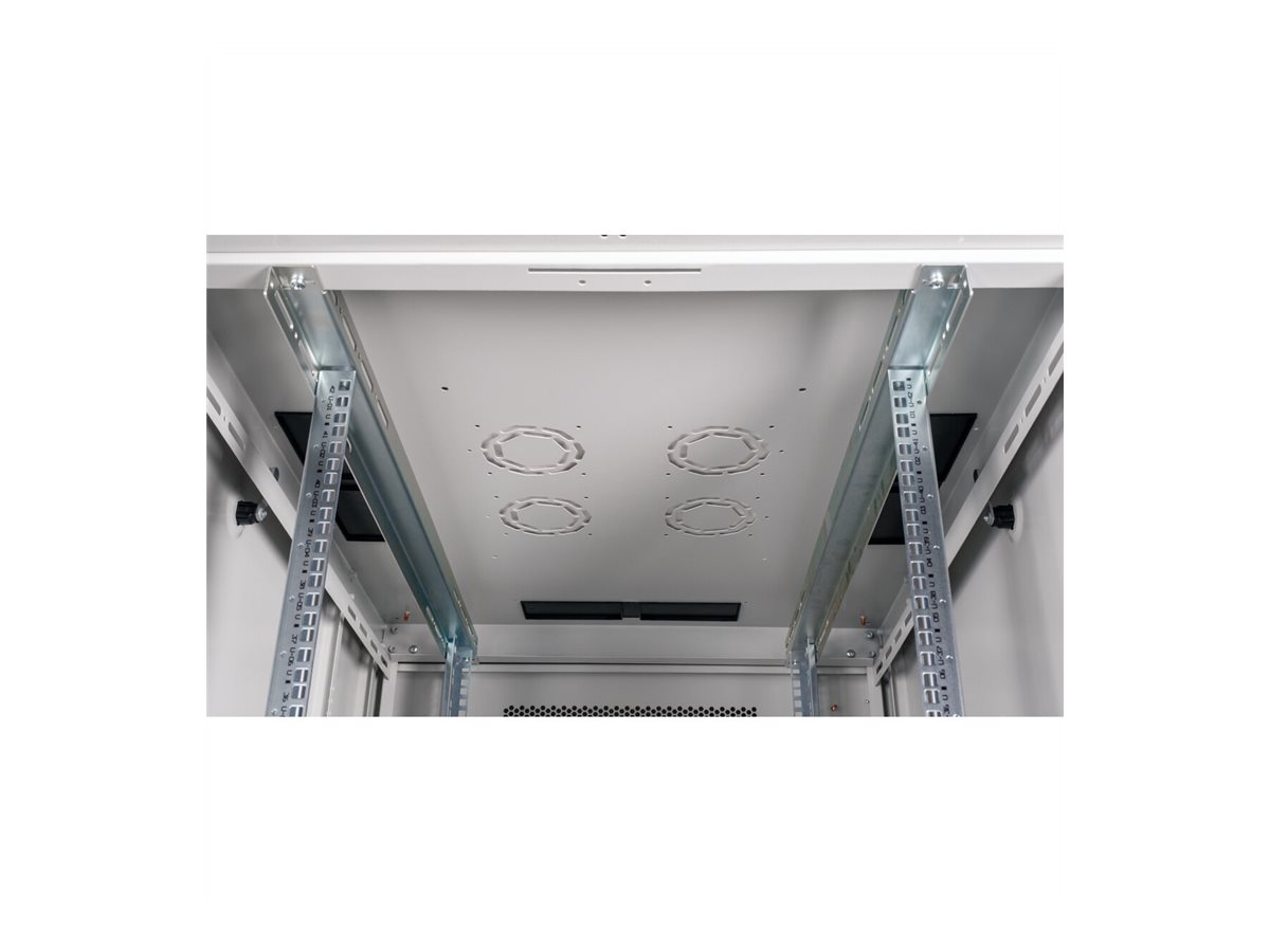ROLINE 19-Zoll Serverschrank Basic 42 HE, 800x1000 BxT perforiert grau