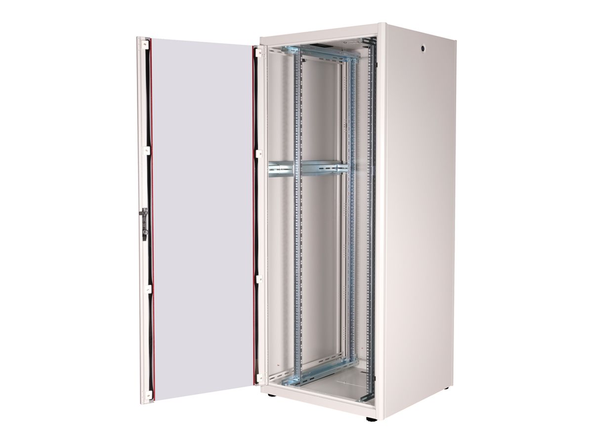ROLINE 19-Zoll Netzwerkschrank Basic 42 HE, 800x800 BxT Glastür grau