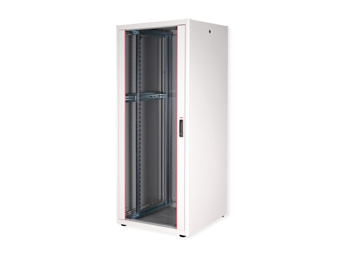ROLINE 19-Zoll Netzwerkschrank Basic 42 HE, 800x800 BxT Glastür grau