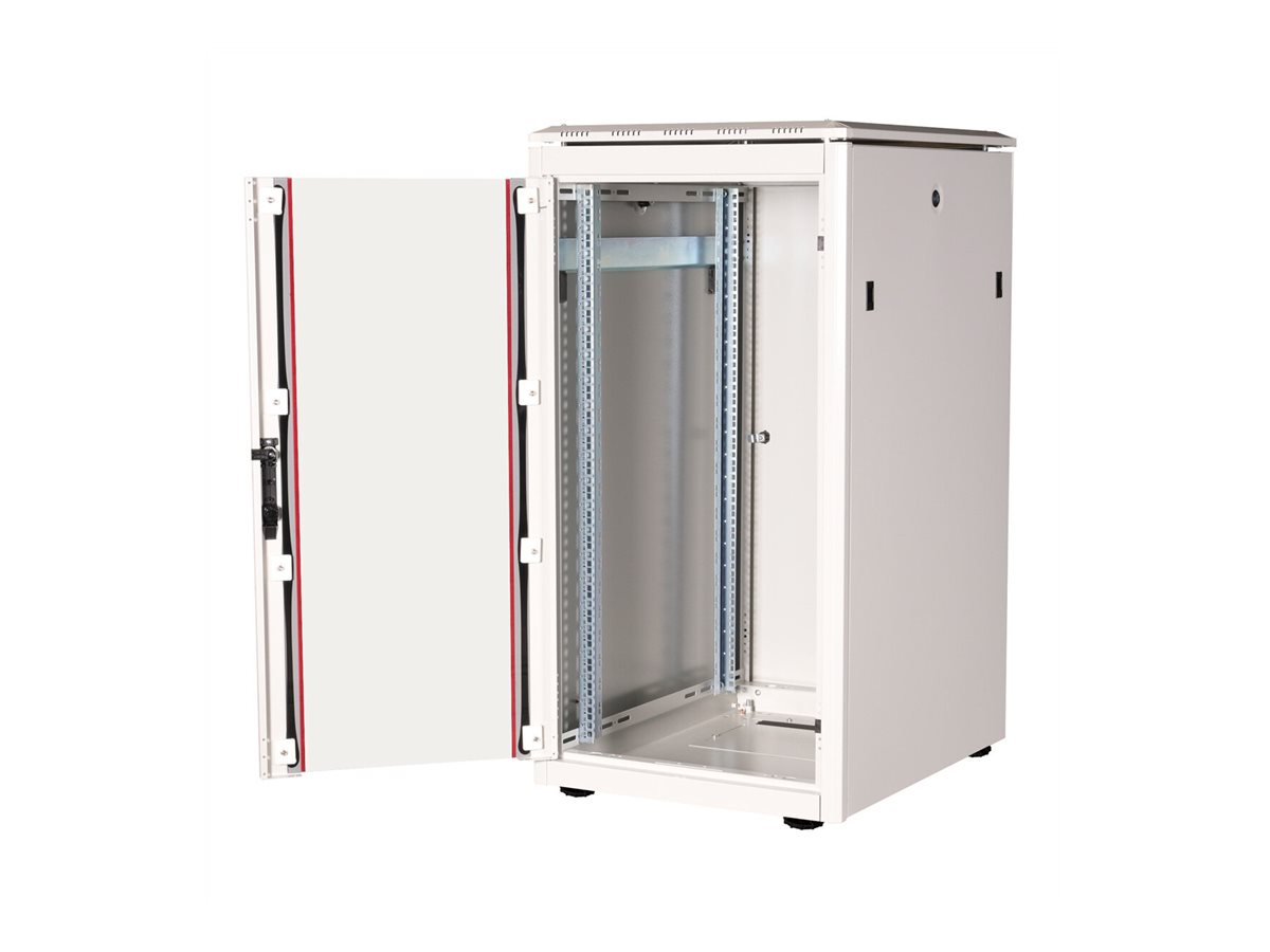 ROLINE 19-Zoll Netzwerkschrank Pro 22 HE, 600x800 BxT Glastür grau