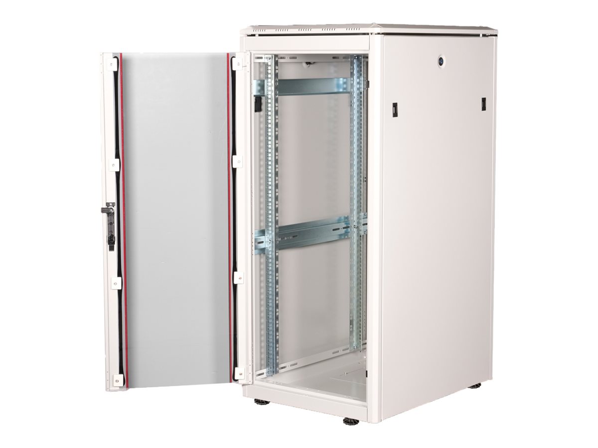 ROLINE 19-Zoll Netzwerkschrank Pro 26 HE, 600x800 BxT Glastür grau