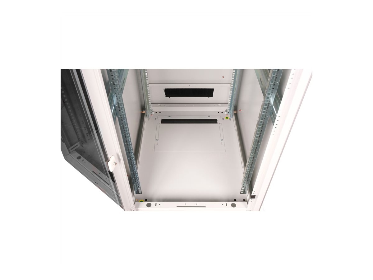 ROLINE 19-Zoll Netzwerkschrank Pro 26 HE, 600x800 BxT Glastür grau