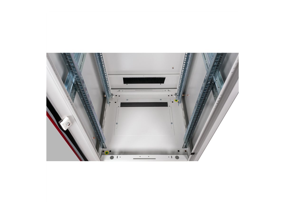 ROLINE 19-Zoll Netzwerkschrank Pro 36 HE, 600x600 BxT Glastür grau