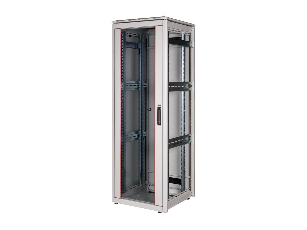 ROLINE 19-Zoll Netzwerkschrank Pro 36 HE, 600x600 BxT Glastür grau