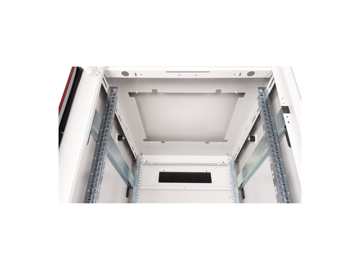 ROLINE 19-Zoll Netzwerkschrank Pro 42 HE, 600x800 BxT Glastür grau