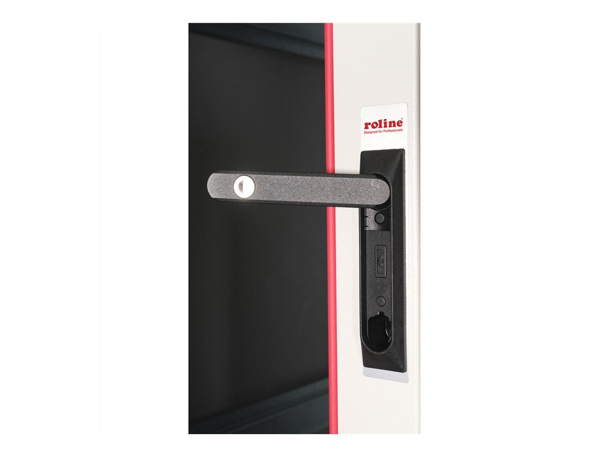 ROLINE 19-Zoll Netzwerkschrank Pro 42 HE, 800x800 BxT Glastür grau