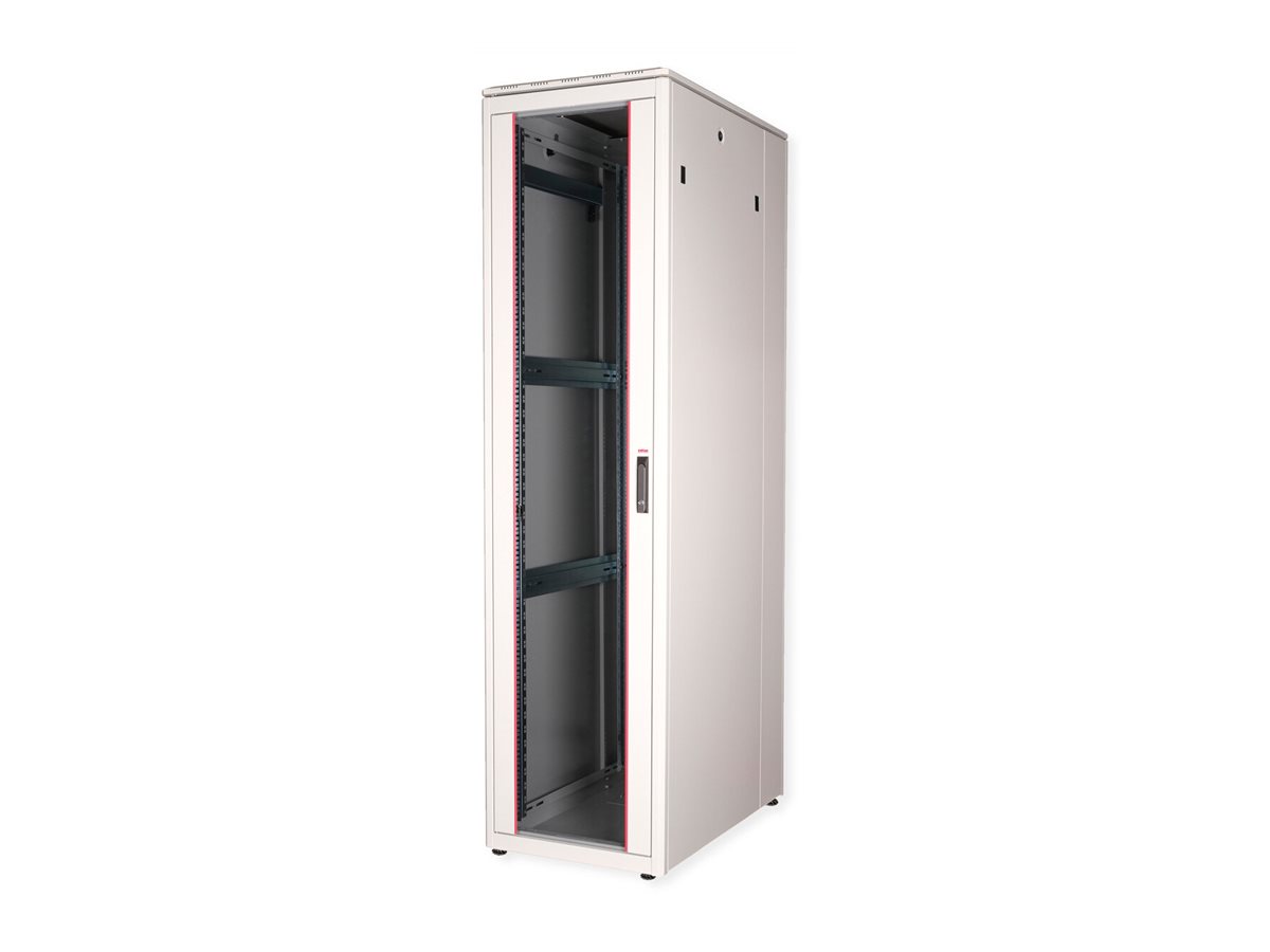 ROLINE 19-Zoll Netzwerkschrank Pro 47 HE, 600x1000 BxT Glastür grau