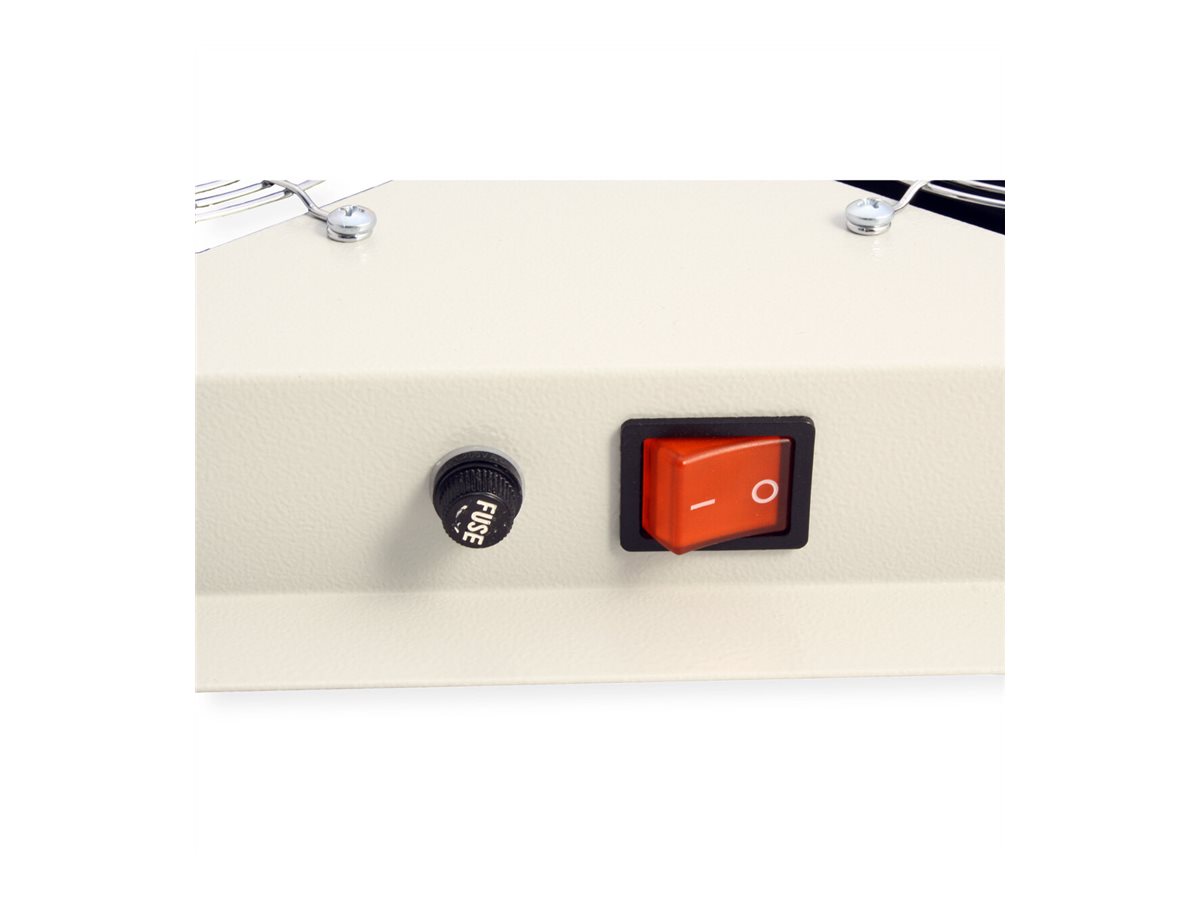 ROLINE 19-Zoll Dachlüftereinheit 2 Lüfter, Thermostat , grau