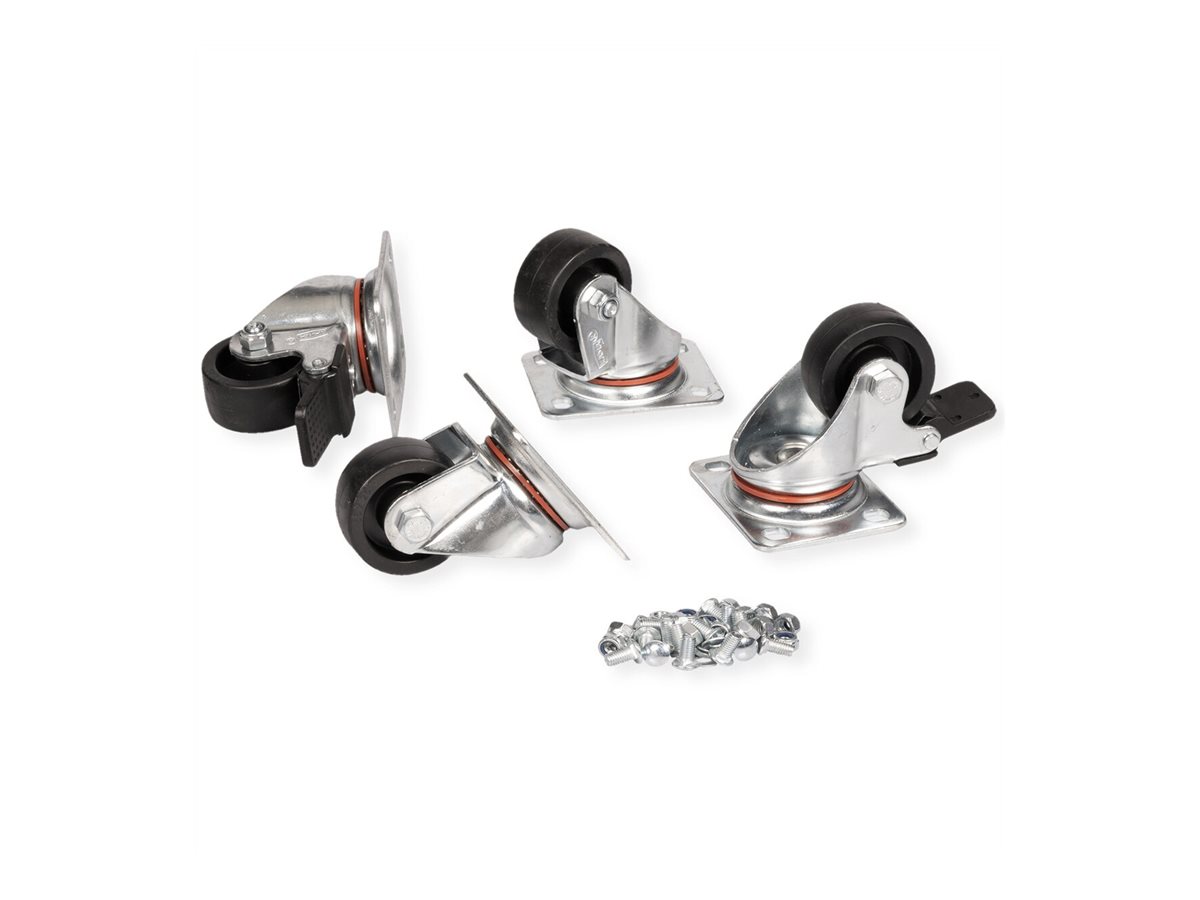 ROLINE Lenkrollen für Server- und Netzwerkschränke, 250 kg