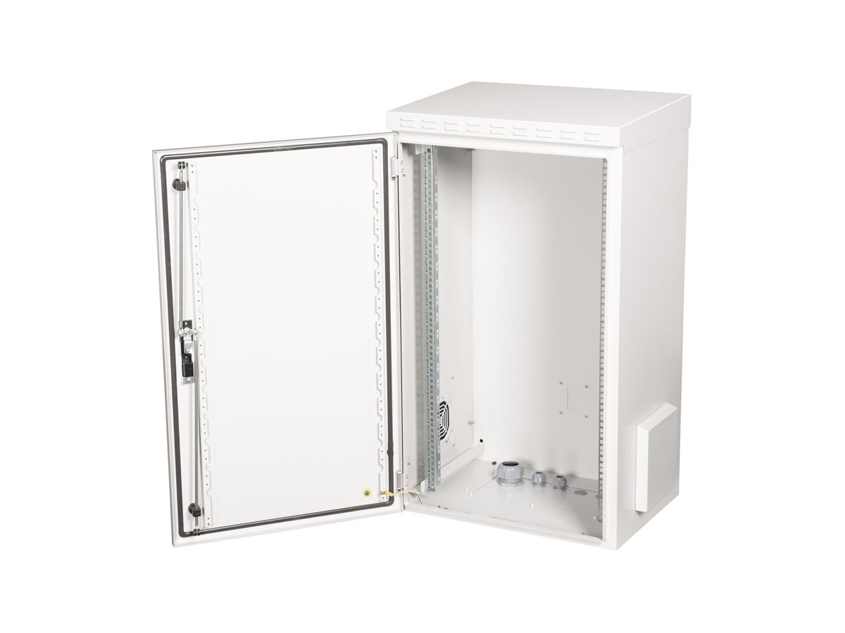 ROLINE 19-Zoll Wandgehäuse Pro 20 HE, 600x450 BxT IP55 outdoor grau