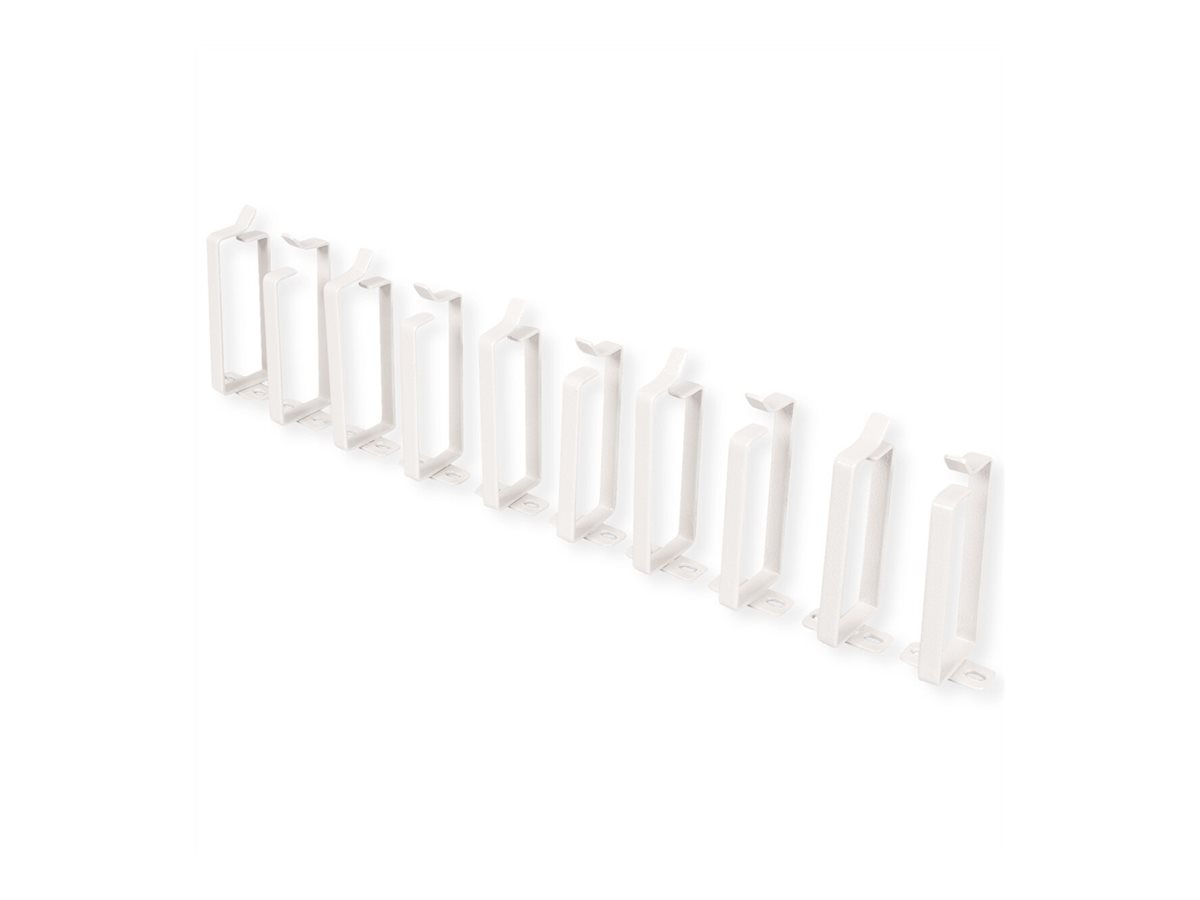 ROLINE Kabelführungsbügel, 44x100mm grau 10 Stück