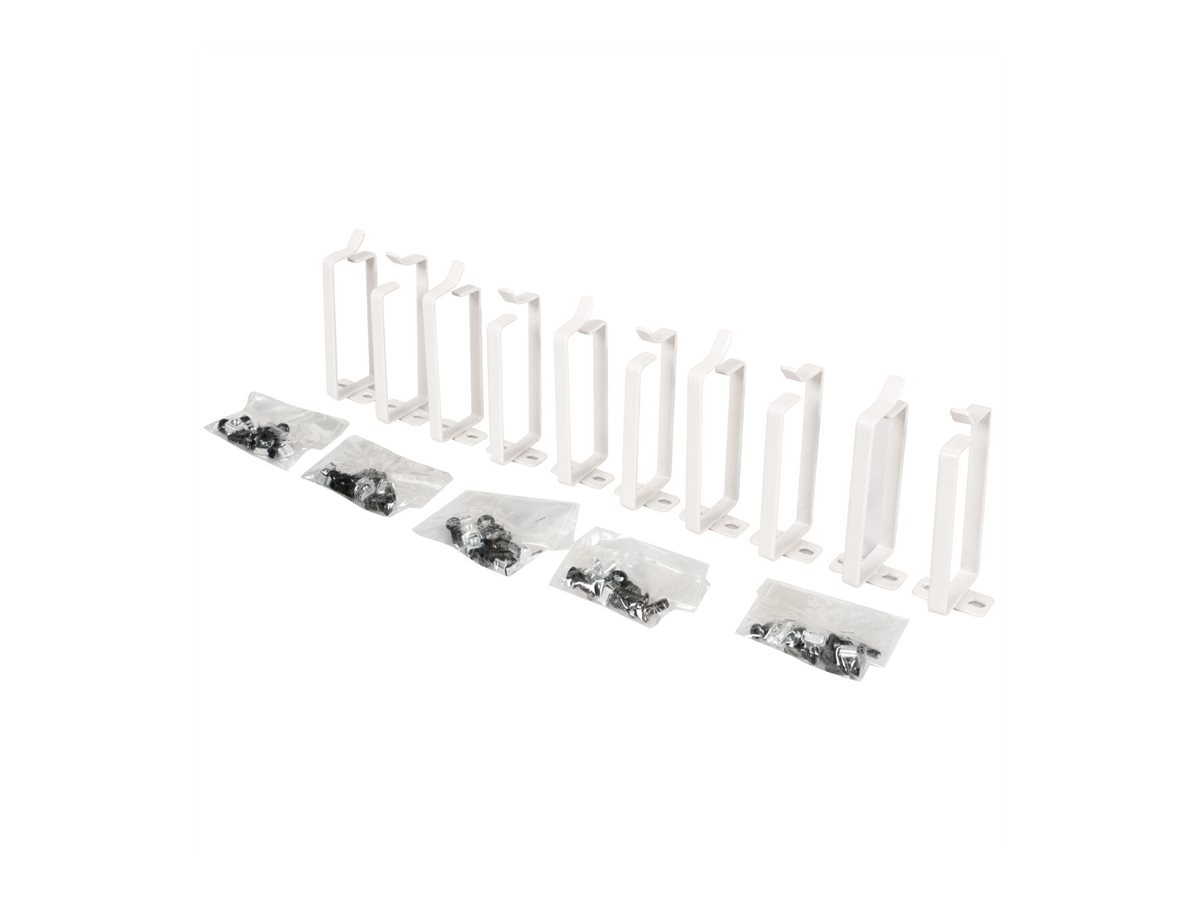 ROLINE Kabelführungsbügel, 44x100mm grau 10 Stück