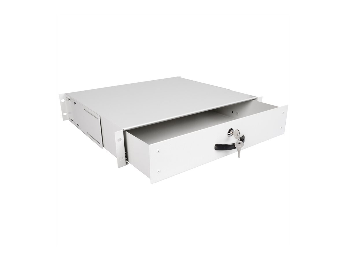 ROLINE 19-Zoll Tastatureinschub 2 HE, 400 T abschließbar grau