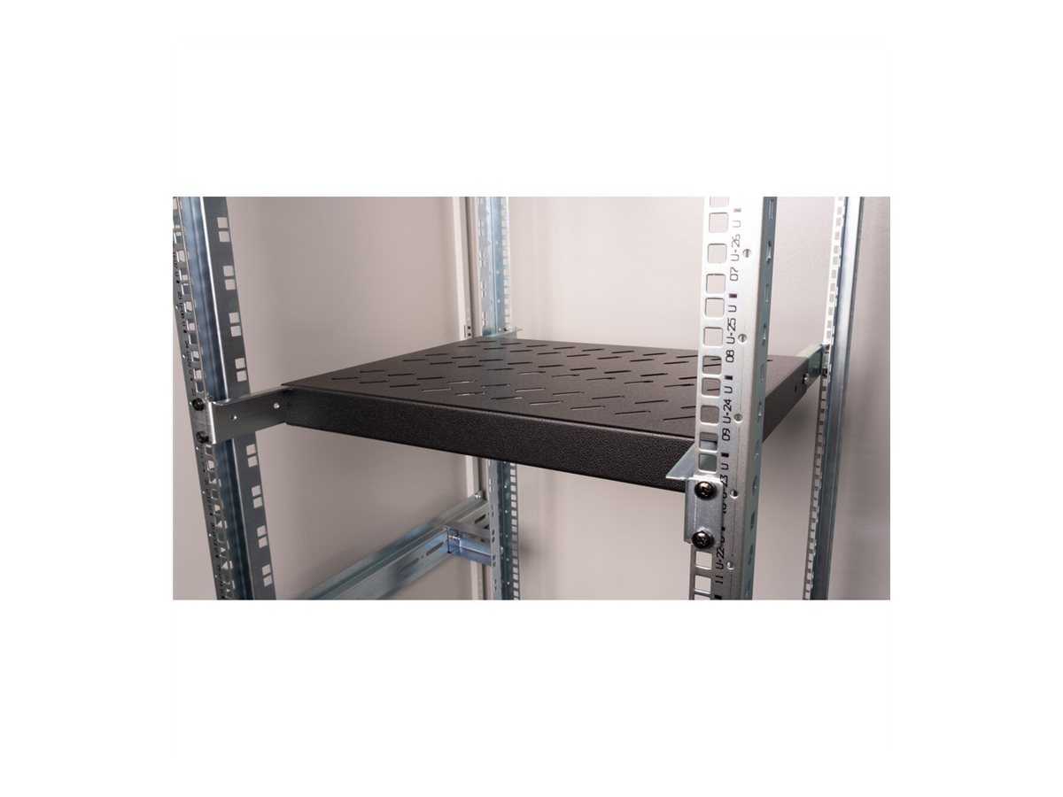 ROLINE 19-Zoll Fachboden 1 HE, 350 T 50 kg schwarz