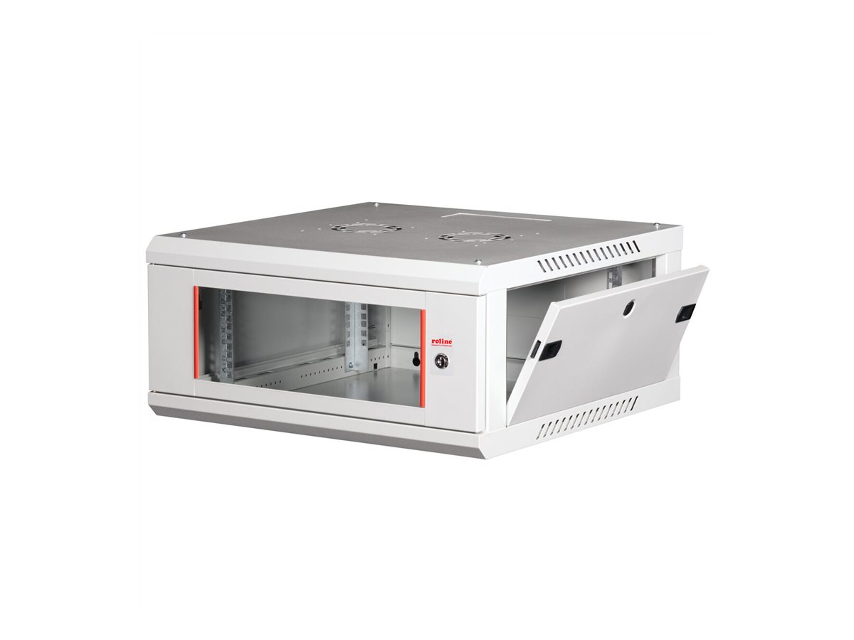 ROLINE 19-Zoll Wandgehäuse Basic Plus 4HE, 600x600 BxT grau